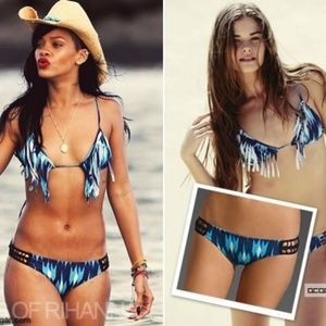 Acacia fringe bikini set